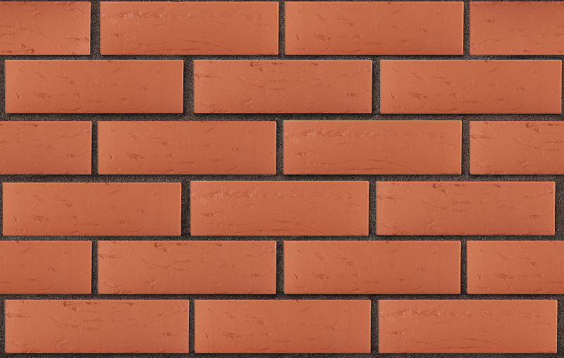 Кирпич лицевой пустотелый красный рустик