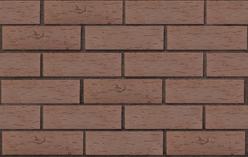 Клинкер фасадный коричневый Мюнхен береста
