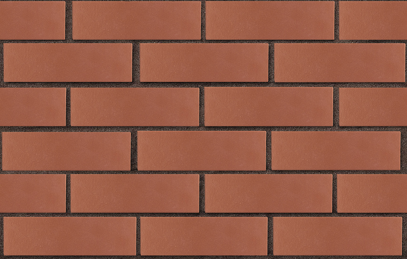 Кирпич лицевой пустотелый тёмно-красный гладкий