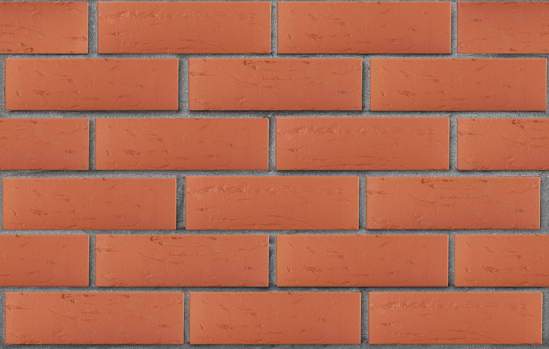 Кирпич лицевой пустотелый красный рустик