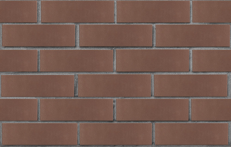 Кирпич лицевой пустотелый темно-коричневый гладкий